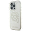 Karl Lagerfeld IML Rhinestones Karl Head – dėklas iPhone 16 Pro Max (skaidrus)