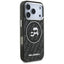 Karl Lagerfeld IML Glitter Karl & Choupette Heads Logo MagSafe – dėklas iPhone 17 Pro (juodas)