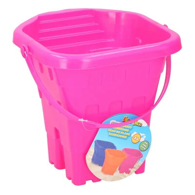 Eddy toys - Smėlio kibirėlis pilis 20cm (rožinis)