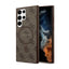 Guess 4G Collection Leather Metal Logo MagSafe – dėklas Samsung Galaxy S24 Ultra (rudos spalvos)