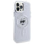 Karl Lagerfeld IML Metal Choupette Head MagSafe – Dėklas iPhone 12 / iPhone 12 Pro (Baltas)