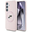 Karl Lagerfeld Silicone Double Heads And Circle MagSafe – Dėklas Samsung Galaxy S25 telefonui (rožinis)