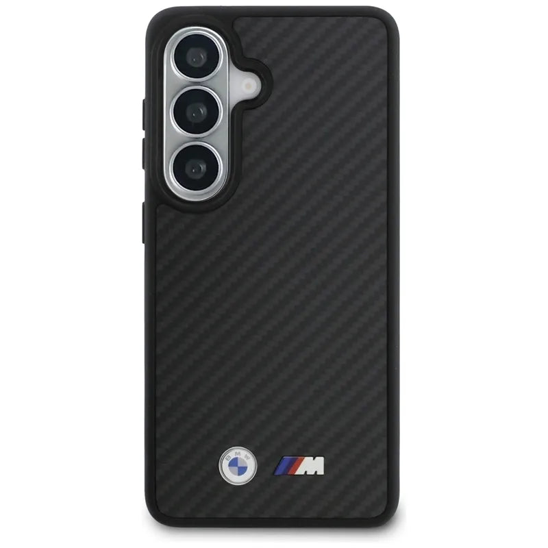BMW M Kevlar Logo MagSafe – Samsung Galaxy S26 dėklas (juodas)