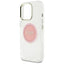 Guess IML Metal Colored Circle Classic Logo MagSafe – dėklas iPhone 16 Pro (rožinis)