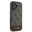 Guess 4G Bottom Stripe – dėklas iPhone 16 Plus (rudas)