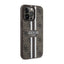 Guess 4G Printed Stripes MagSafe – dėklas iPhone 13 Pro Max (rudas)