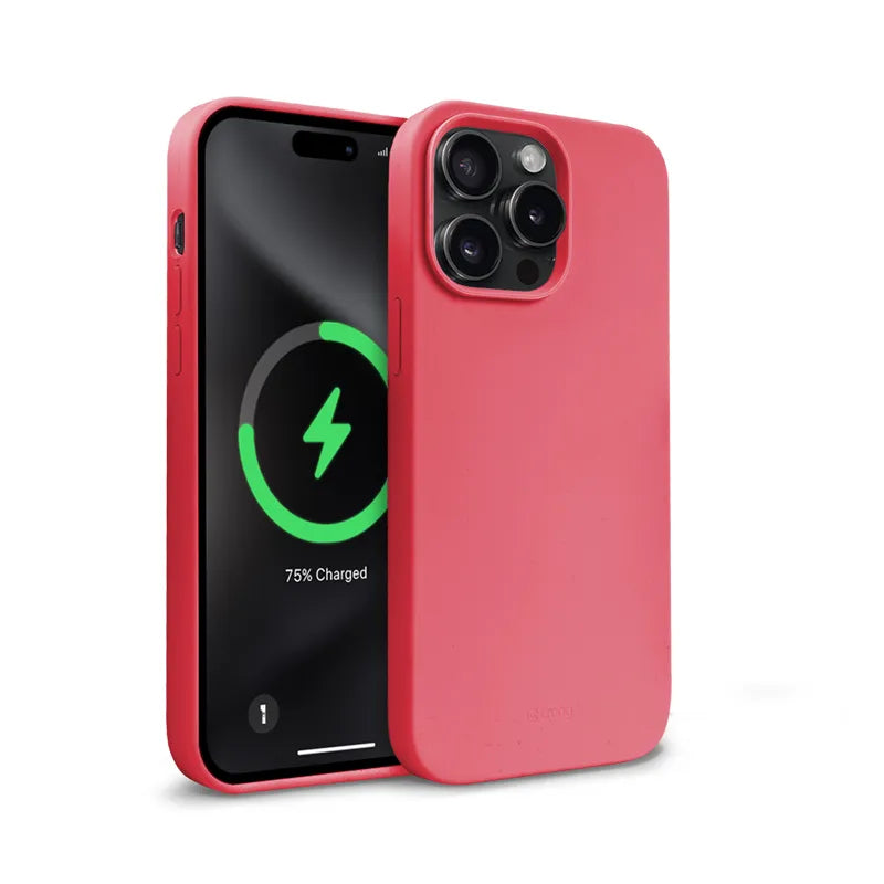 Crong Color Cover Magnetic – dėklas iPhone 15 Pro Max su MagSafe (rožinis)