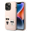 Karl Lagerfeld Liquid Silicone Karl & Choupette MagSafe dėklas, skirtas iPhone 14 Pro Max (rožinis)