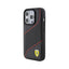 Ferrari Perforated Waves Metal Logo - Dėklas, skirtas iPhone 15 Pro (juodas)