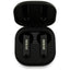 Guess 4G Metal Logo – TWS Bluetooth ausinės + įkrovimo dėklas (juodos)