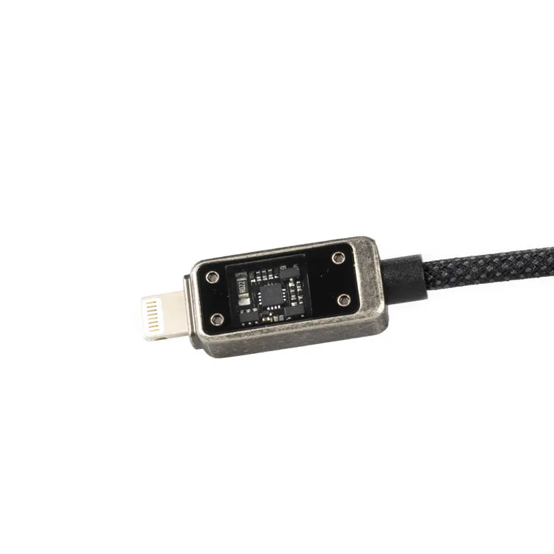WEKOME WDC-08 Vanguard Series – USB-C į Lightning greitojo įkrovimo PD 20W 1m jungiamasis laidas (tamsiai pilkas)