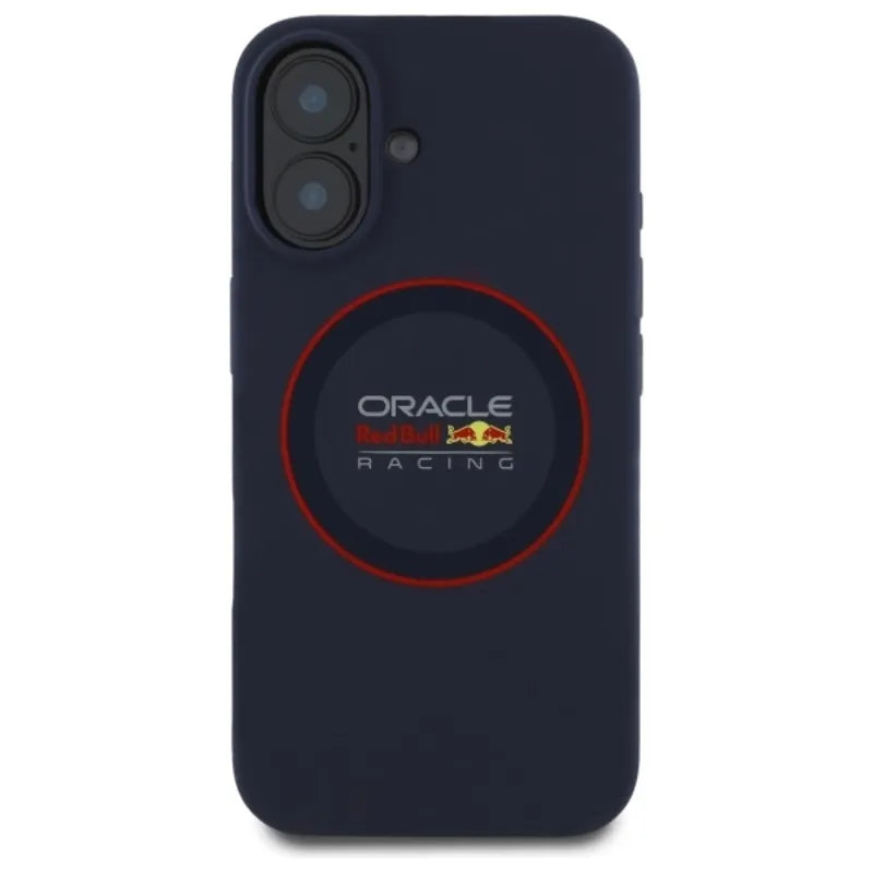 Red Bull Silicone Red Ring MagSafe – iPhone 16 Plus dėklas (tamsiai mėlynas)