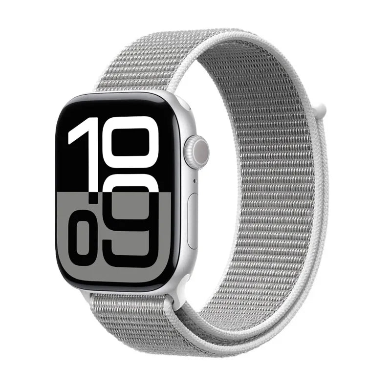 Crong Nylon – sportinė apyrankė, skirta Apple Watch 38/40/41/42 mm (pilka)
