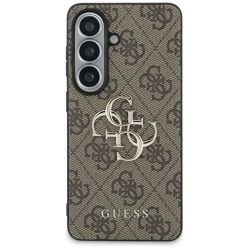 Guess 4G Big Metal Logo – Samsung Galaxy S26+ dėklas (rudas)