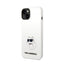 Karl Lagerfeld Silicone NFT Choupette – dėklas iPhone 14 Plus (baltas)