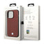 BMW Leather Diamond Pattern MagSafe – Dėklas, skirtas iPhone 14 Pro (bordo)