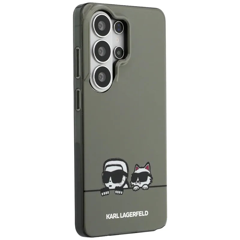 Karl Lagerfeld IML Peekaboo Karl & Choupette MagSafe – dėklas Samsung Galaxy S26 Ultra (juodas)