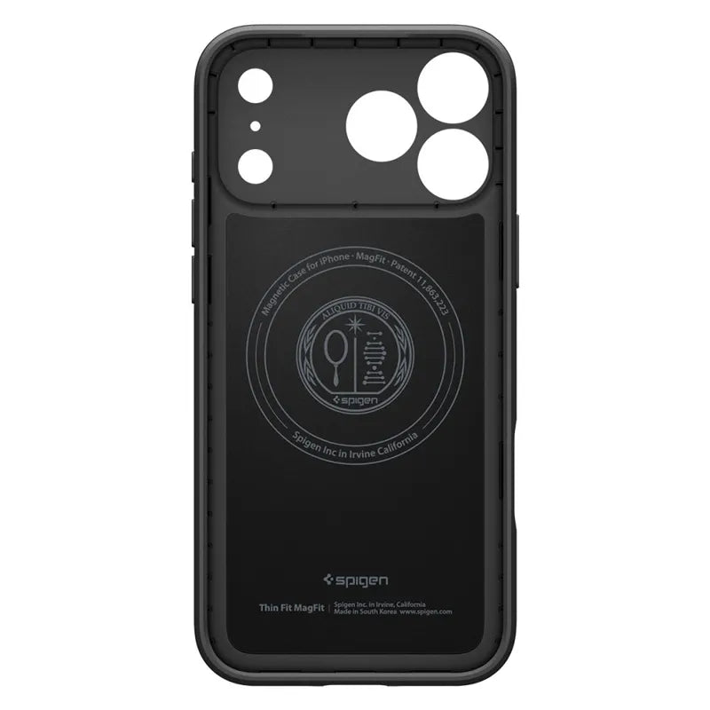 Spigen Thin Fit Mag MagSafe – Dėklas, skirtas iPhone 17 Pro (Juodas)