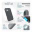 Speck Presidio2 Grip – dėklas iPhone 16 telefonui (Charcoal Gray / Cool Bronze / White)