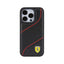 Ferrari Perforated Waves Metal Logo - Dėklas, skirtas iPhone 15 Pro (juodas)