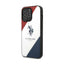 US Polo Assn Tricolor Embossed - Dėklas iPhone 14 Pro (Baltas)