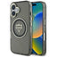 Guess IML Metal Mountain Logo MagSafe – Dėklas skirtas iPhone 16 (juodas)