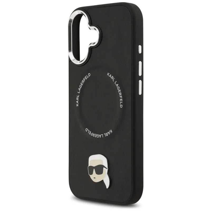Karl Lagerfeld Karl Pin MagSafe – dėklas iPhone 17 (juodas)