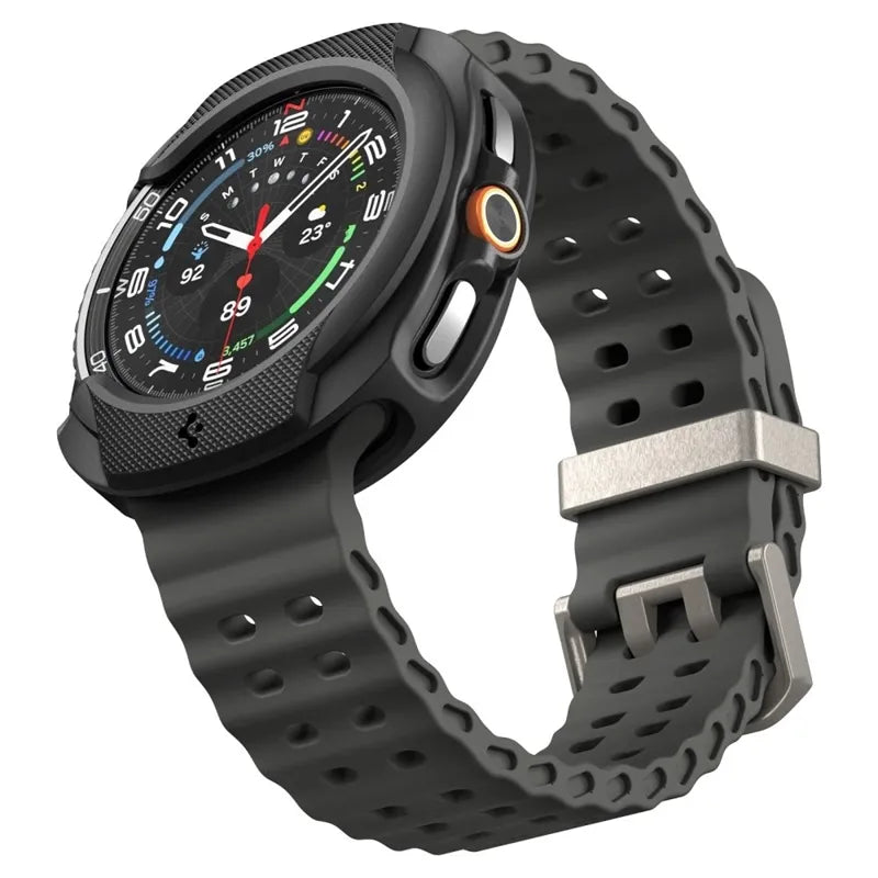 Spigen Liquid Air – dėklas Samsung Galaxy Watch 8 Classic 46 mm (matinė juoda)