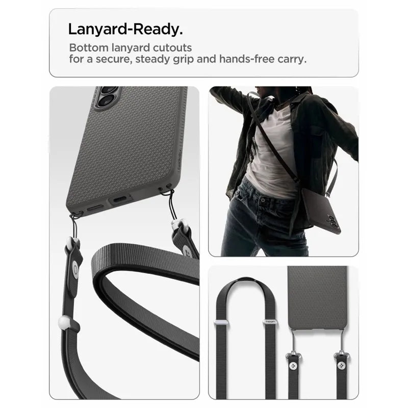 Spigen Liquid Air – dėklas, skirtas Samsung Galaxy S26+ (Marble Gray)