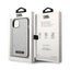 Karl Lagerfeld Glitter Plaque Logo – dėklas iPhone 14 Plus (sidabrinis)