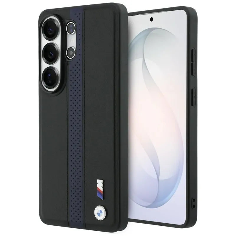 BMW M Perforated Stripe Logo MagSafe – Samsung Galaxy S26 Ultra dėklas (mėlynas)