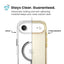 Speck Presidio Perfect Clear MagSafe – iPhone Air dėklas (skaidrus / sidabrinis)