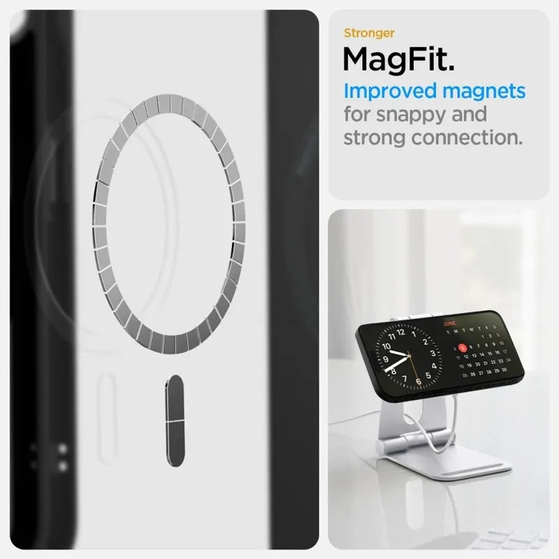 Spigen Liquid Air Mag MagSafe – dėklas iPhone 17e / 16e (matinė juoda)