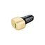 Energizer Ultimate – USB-C ir USB-A 38 W PD + QC3.0 automobilinis įkroviklis (auksinis / juodas)