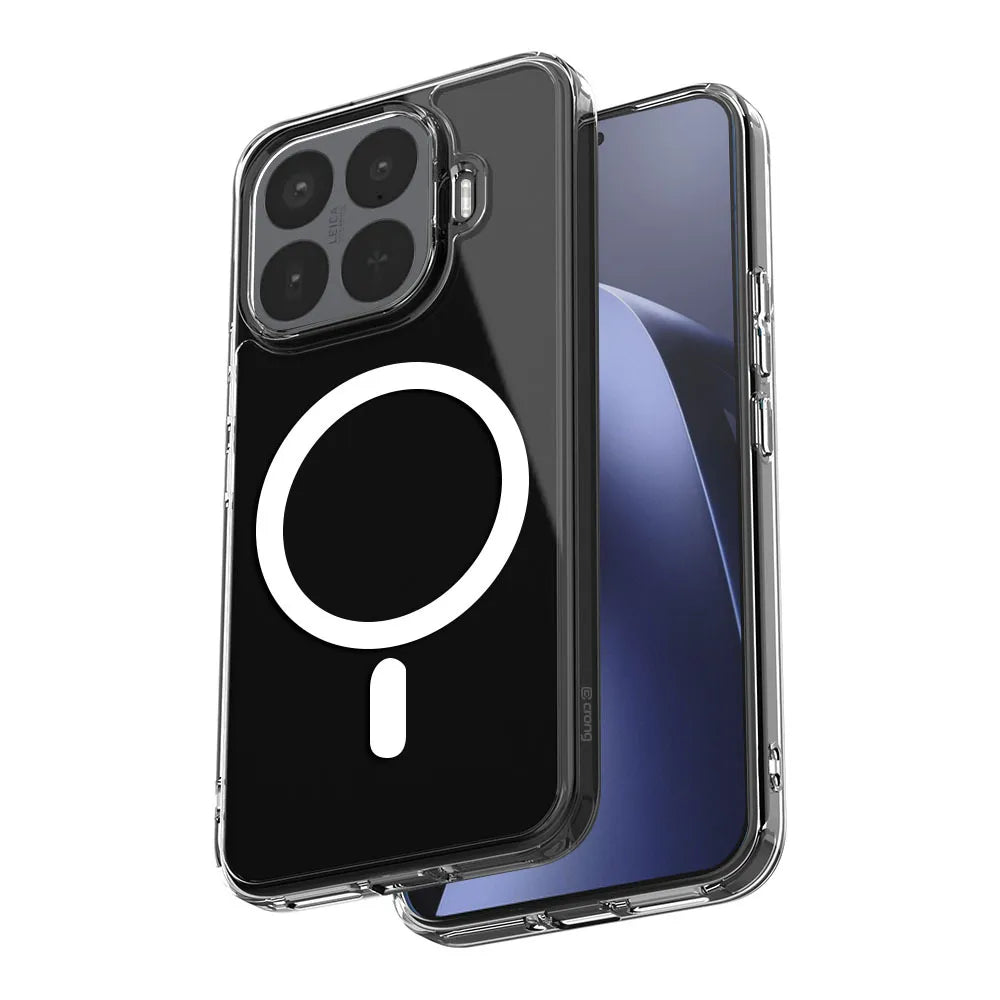 Crong Hybrid Clear Magnetic – MagSafe dėklas, skirtas Xiaomi 17T Pro (skaidrus)