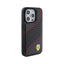 Ferrari Perforated Waves Metal Logo - Dėklas, skirtas iPhone 15 Pro (juodas)