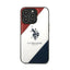 US Polo Assn Tricolor Embossed - Dėklas iPhone 14 Pro (Baltas)