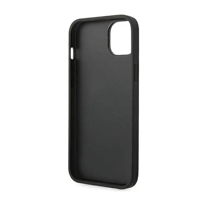 Karl Lagerfeld Monogram Stripe – dėklas iPhone 14 Plus (pilkas)
