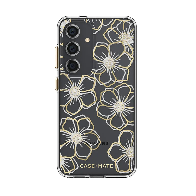 Case-Mate Floral Gems – dėklas Samsung Galaxy S24 (auksinis)
