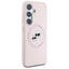Karl Lagerfeld Silicone Double Heads And Circle MagSafe – Dėklas Samsung Galaxy S25 telefonui (rožinis)