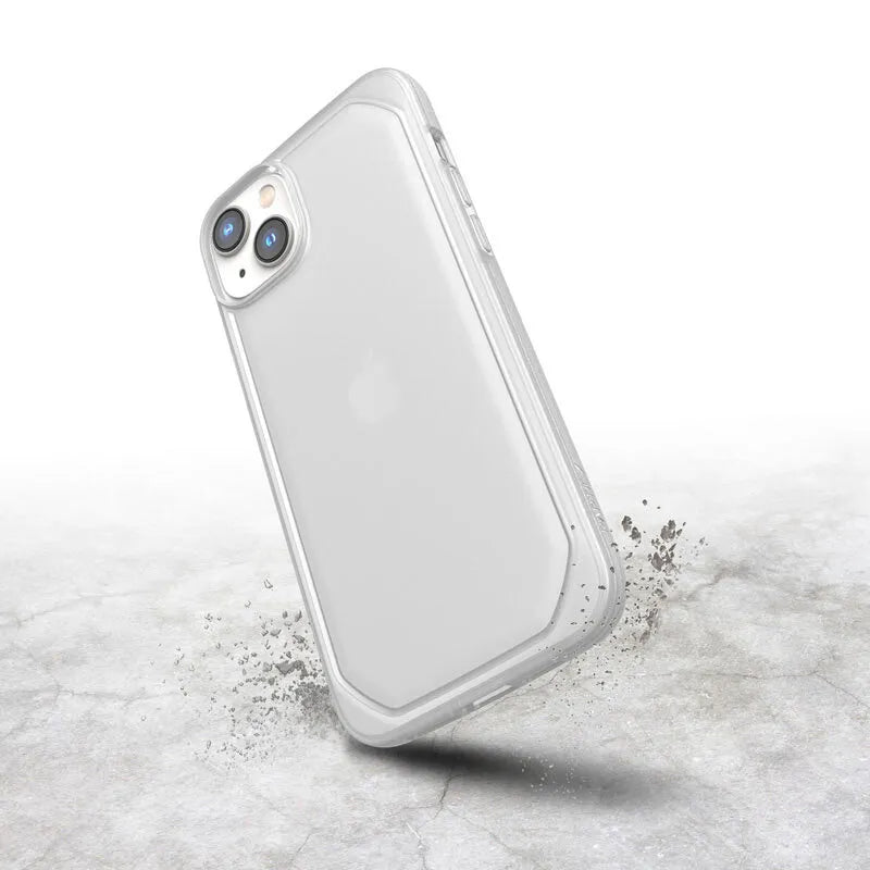 X-Doria Raptic Slim – biologiškai skaidus dėklas iPhone 14 Plus telefonui (skaidrus)