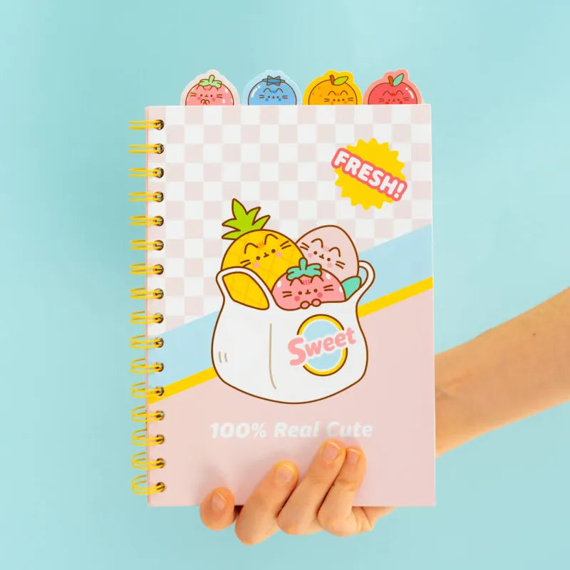 Pusheen – A5 užrašų knygelė / Užrašų knygelė iš Fruits kolekcijos