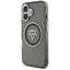 Guess IML Metal Mountain Logo MagSafe – Dėklas skirtas iPhone 16 (juodas)