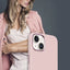 Crong Color Cover LUX Magnetic – „iPhone 15 Plus“ „MagSafe“ dėklas (rožinis)