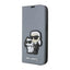 Karl Lagerfeld Booktype NFT Saffiano Karl & Choupette – Dėklas iPhone 14 Pro (sidabrinis)