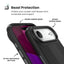 Speck Presidio2 Grip ClickLock ir MagSafe – iPhone Air dėklas (juodas / skalūno pilka / baltas)