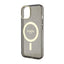 Guess Glitter Gold MagSafe - Dėklas iPhone 14 (Juodas)