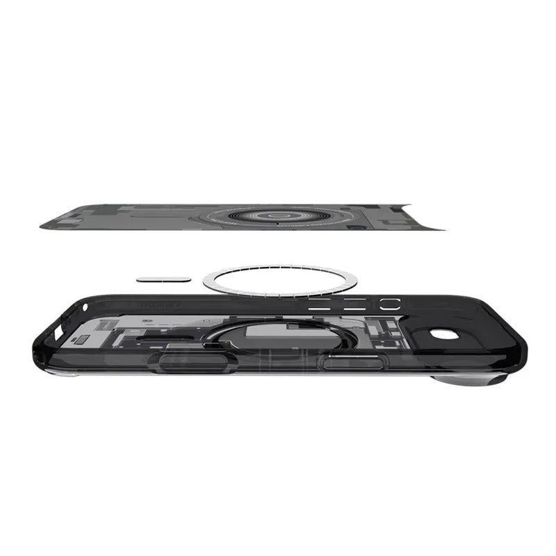Spigen Ultra Hybrid Mag MagSafe – dėklas, skirtas iPhone Air (Zero One Black)