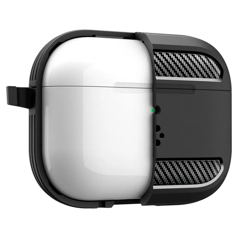 Spigen Rugged Armor – dėklas Apple AirPods Pro 3 (matinis juodas)
