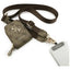Guess 4G Metal Logo universali crossbody telefono dirželio ir piniginės komplektas (ruda)